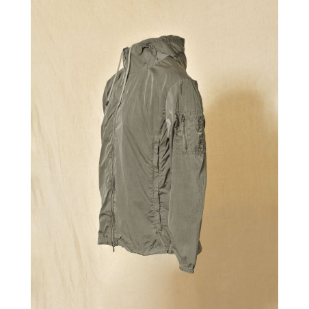 Veste coupe vent à capuche kaki Keeling
