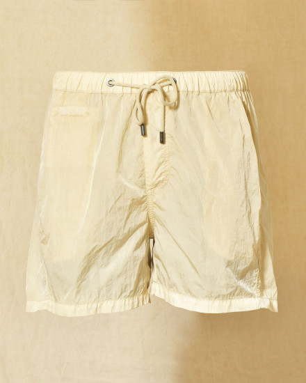 Short de bain beige effet froissé Keeling