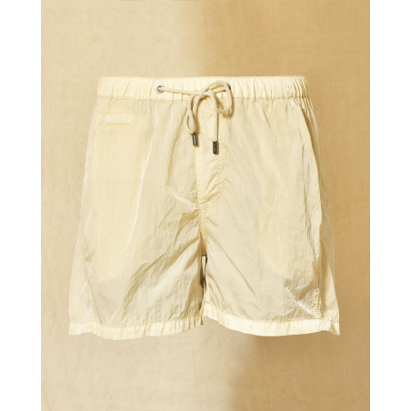 Short de bain beige effet froissé Keeling