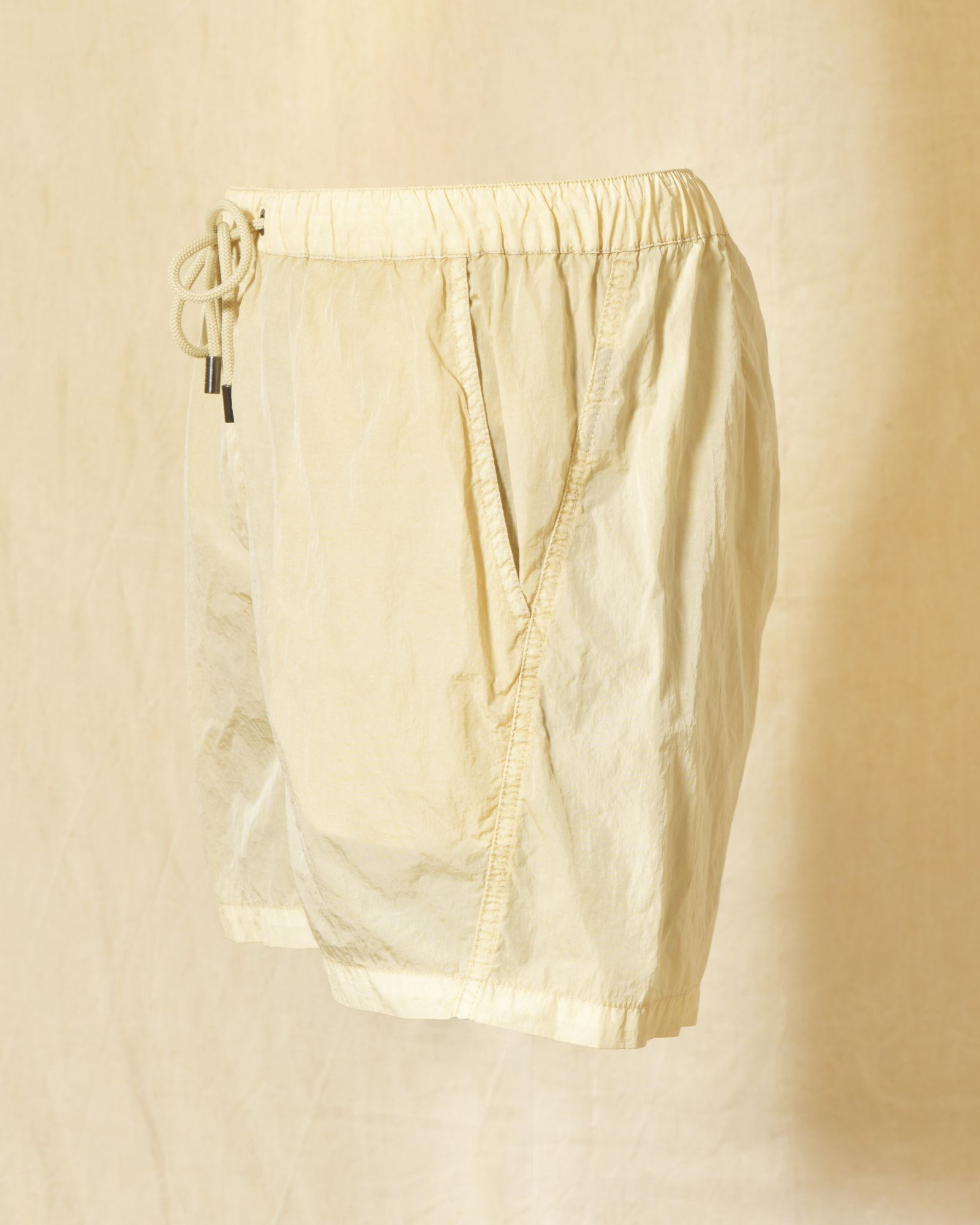 Short de bain beige effet froissé Keeling