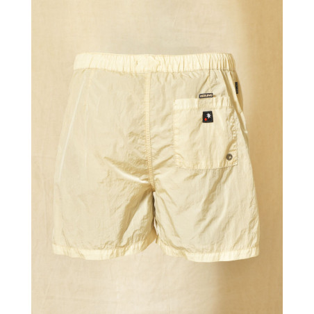 Short de bain beige effet froissé Keeling