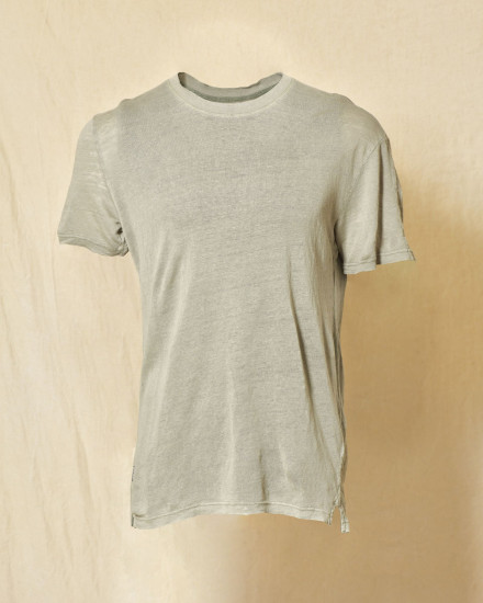 T-shirt en lin vert Keeling