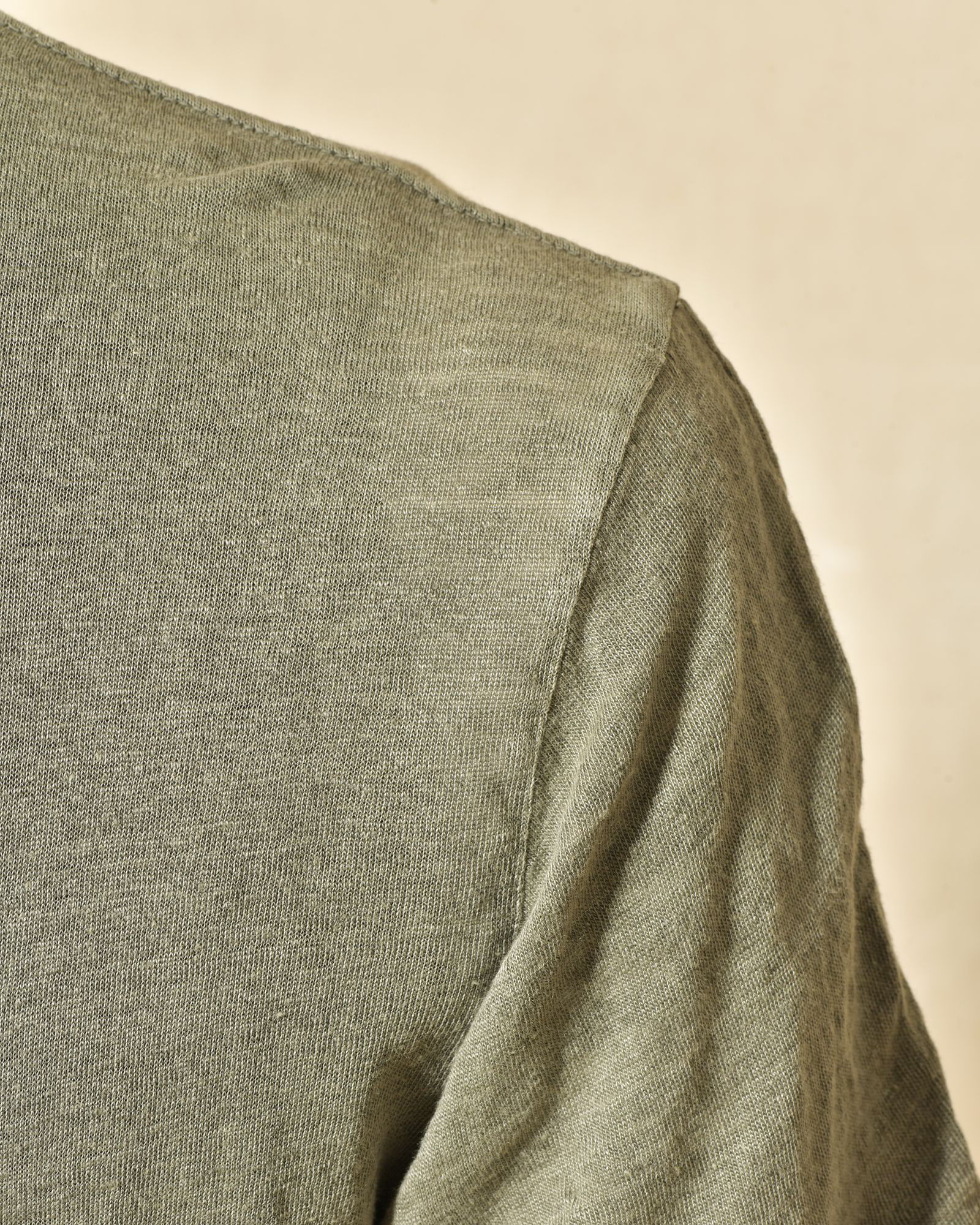 T-shirt en lin kaki Keeling