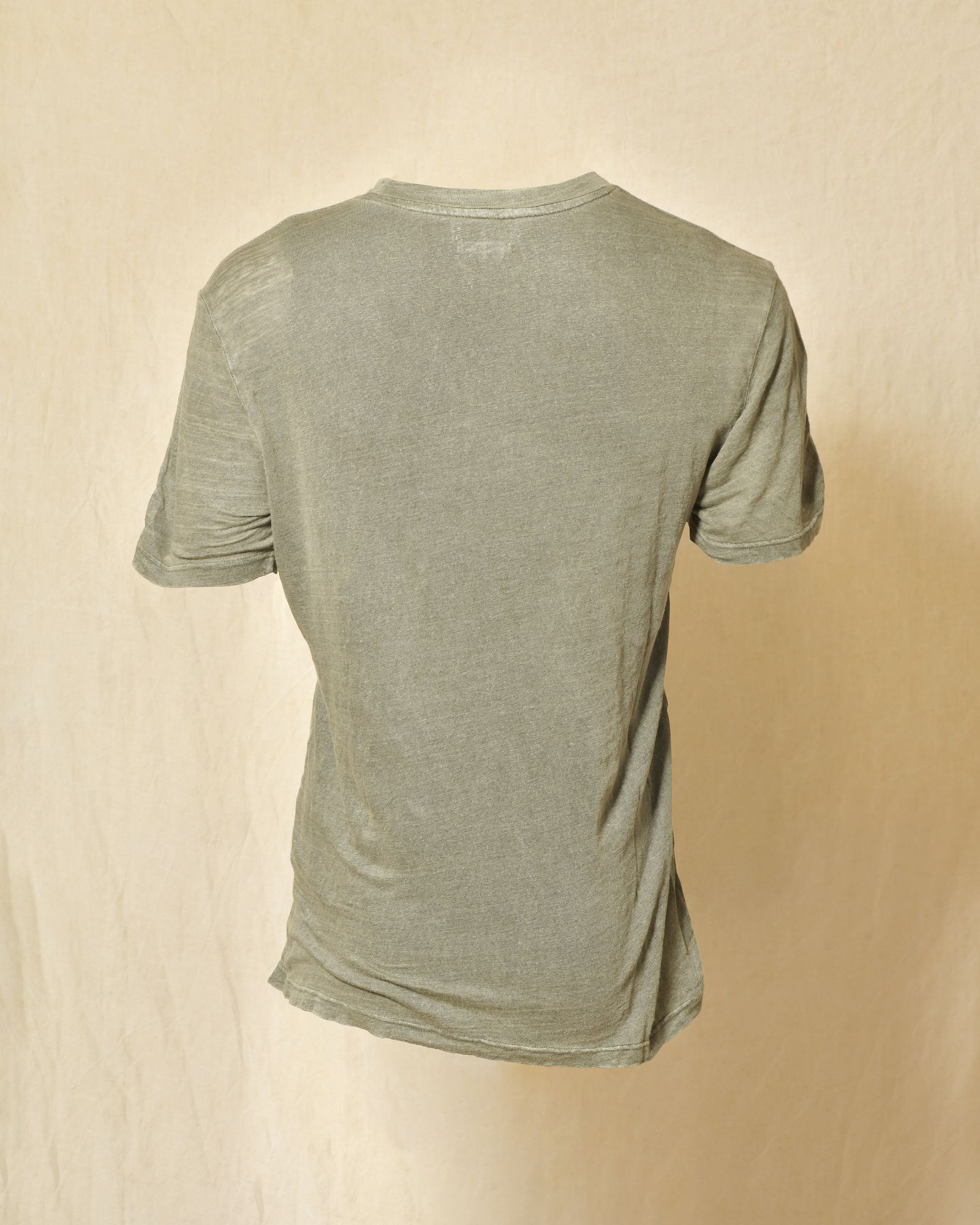 T-shirt en lin kaki Keeling