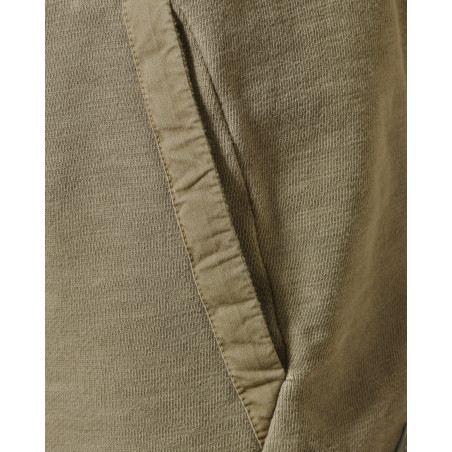 Sweat à capuche sans manches kaki clair Keeling