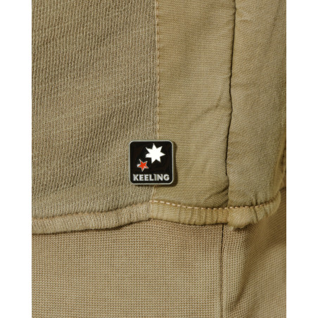 Sweat à capuche sans manches kaki clair Keeling