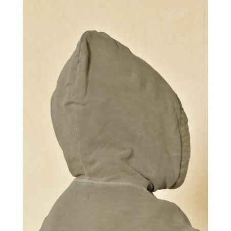 Sweat à capuche sans manches kaki clair Keeling