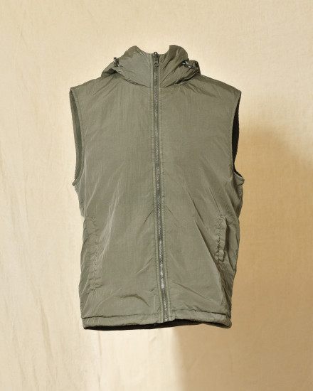 Veste coupe vent réversible à capuche verte Keeling