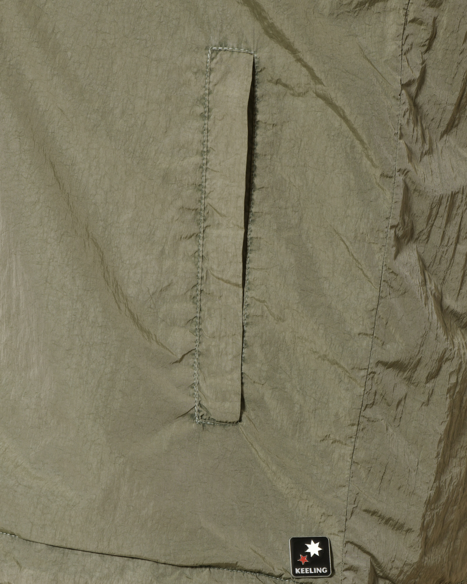 Veste coupe vent réversible à capuche verte Keeling