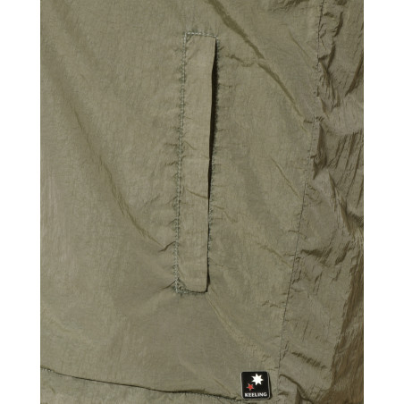 Veste coupe vent réversible à capuche verte Keeling