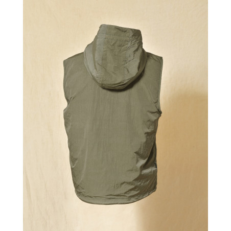 Veste coupe vent réversible à capuche verte Keeling