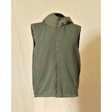 Veste coupe vent réversible à capuche verte Keeling