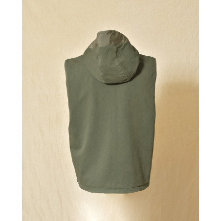 Veste coupe vent réversible à capuche verte Keeling