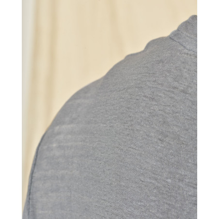 T-shirt en lin bleu Keeling
