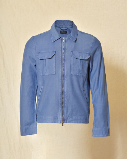 Veste utilitaire cargo bleu Keeling