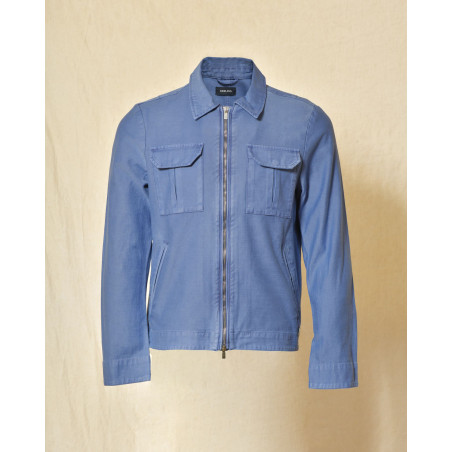 Veste utilitaire cargo bleu Keeling