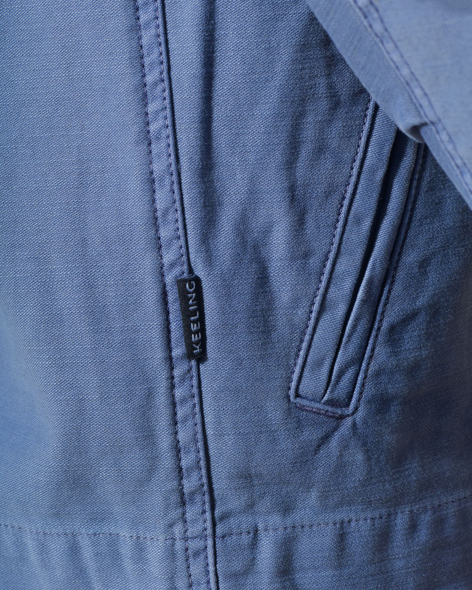 Veste utilitaire cargo bleu Keeling