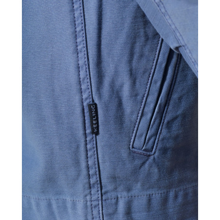 Veste utilitaire cargo bleu Keeling