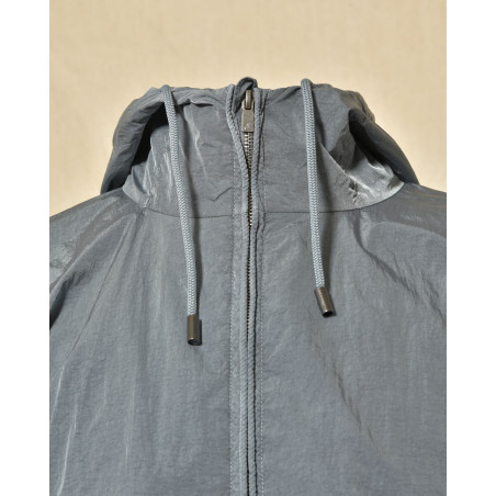 Veste coupe vent à capuche bleu Keeling