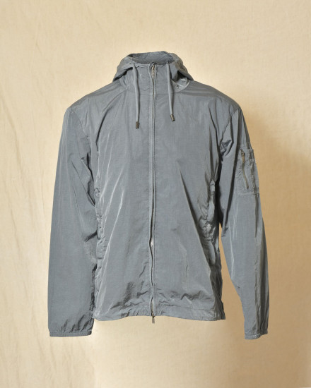 Veste coupe vent à capuche bleu Keeling