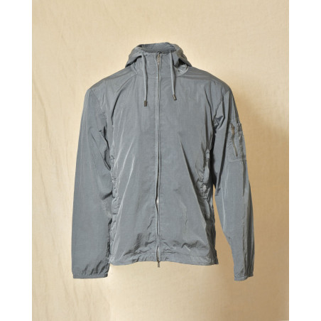 Veste coupe vent à capuche bleu Keeling