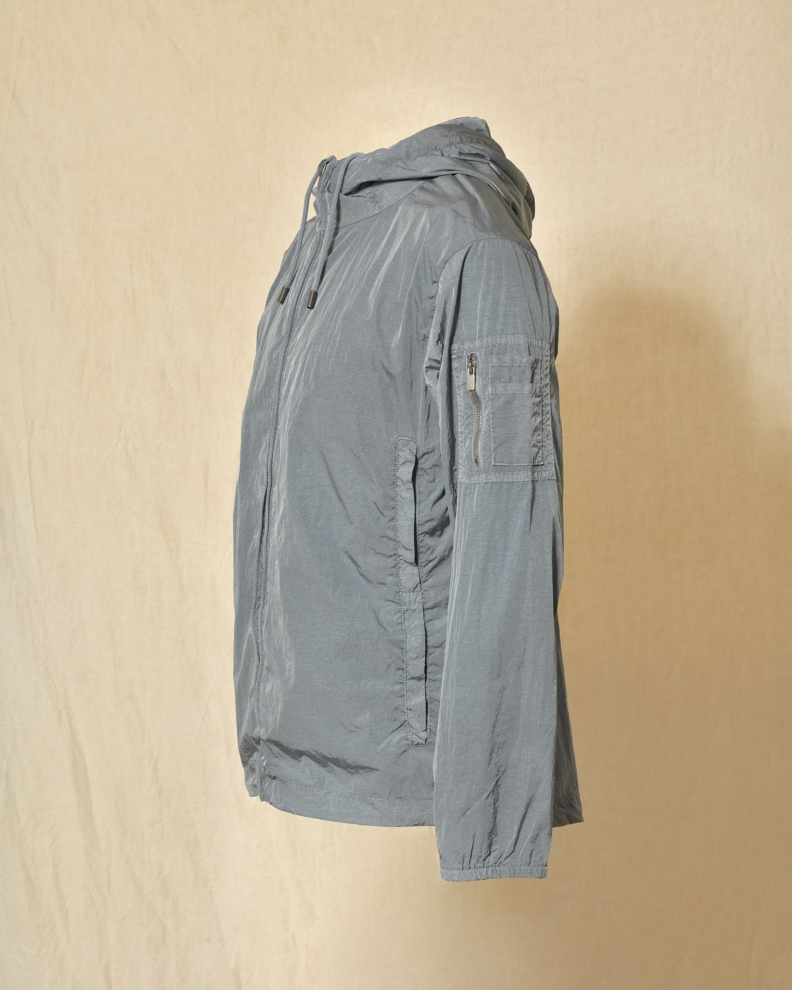 Veste coupe vent à capuche bleu Keeling