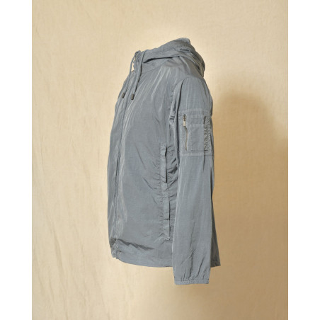 Veste coupe vent à capuche bleu Keeling