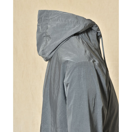 Veste coupe vent à capuche bleu Keeling