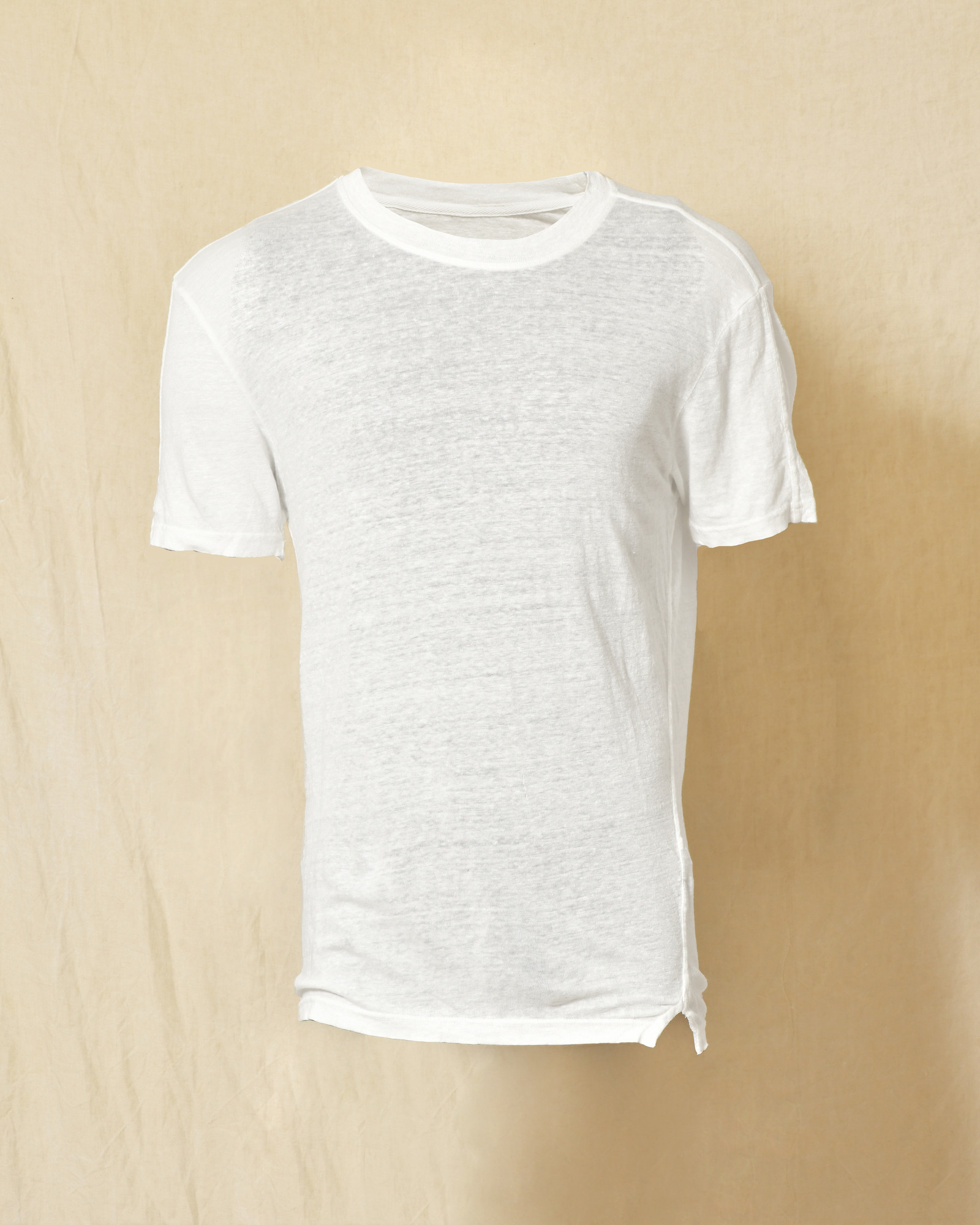T-shirt en lin blanc Keeling