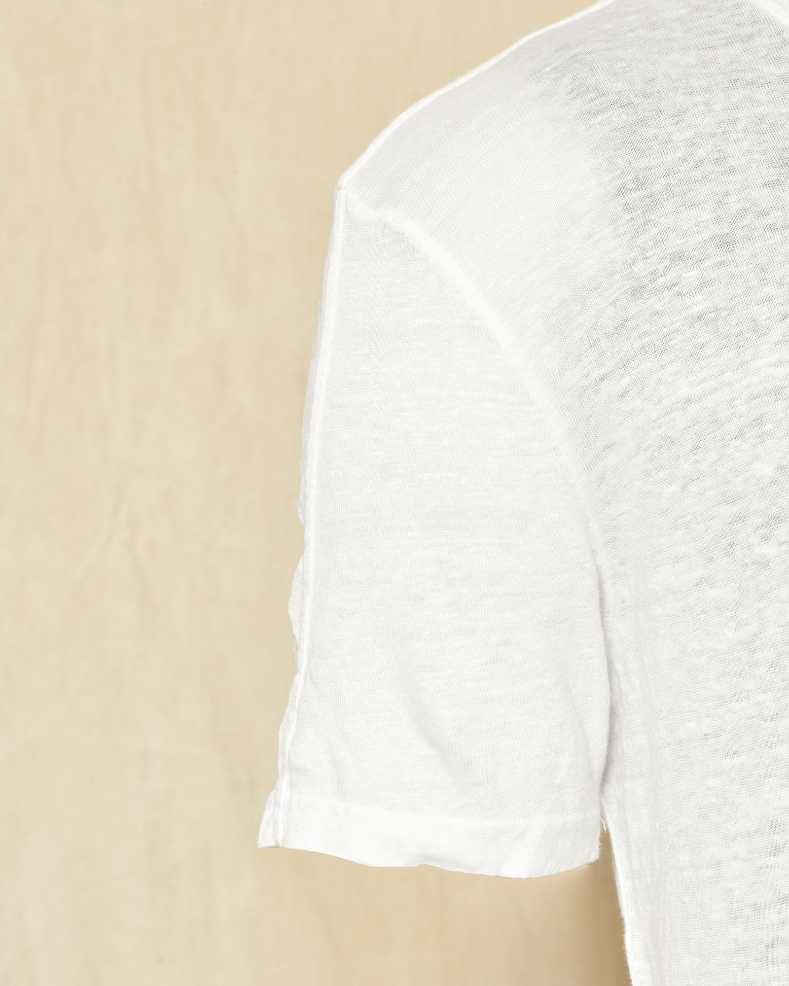 T-shirt en lin blanc Keeling