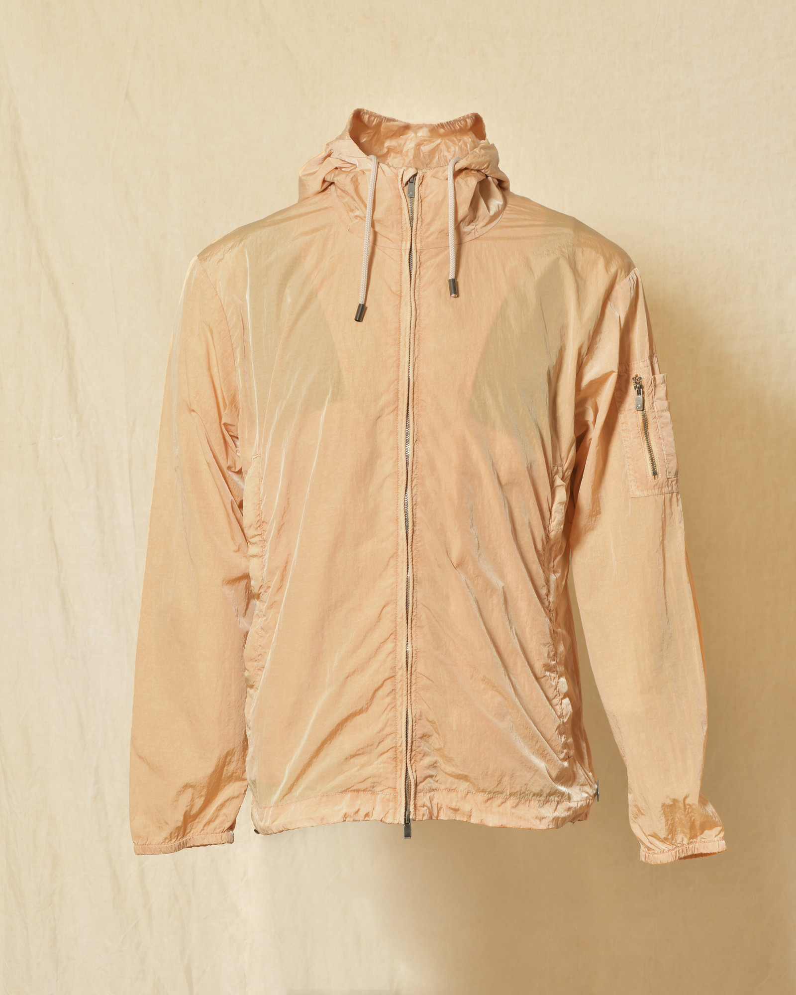 Veste coupe vent à capuche orange Keeling