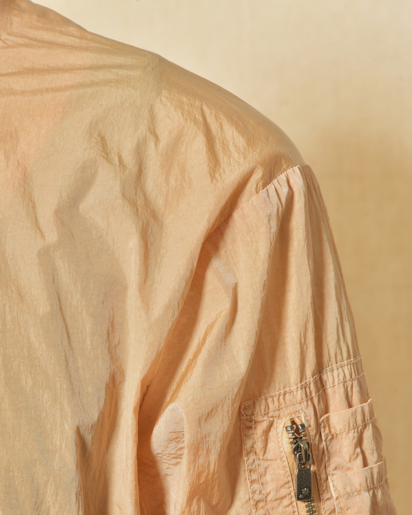 Veste coupe vent à capuche orange Keeling