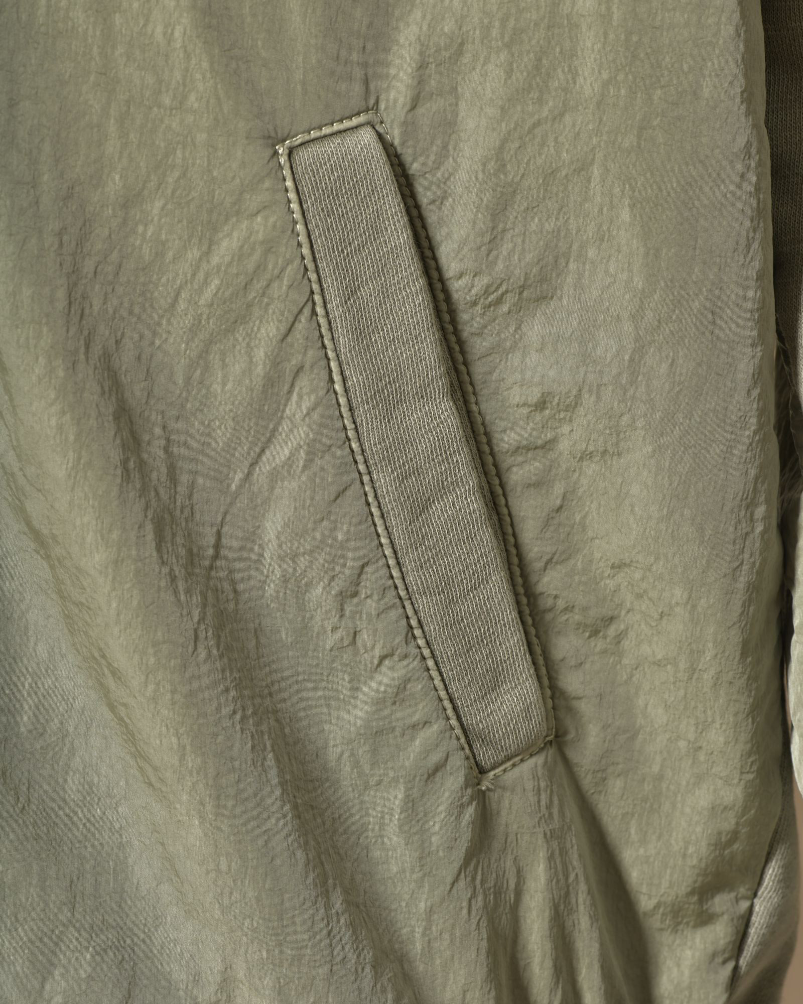 Veste de jogging bi-matière verte Keeling