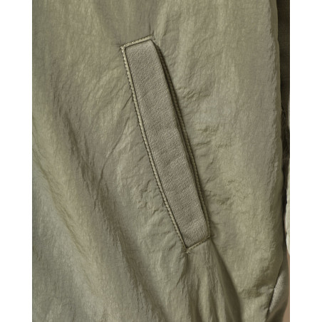 Veste de jogging bi-matière verte Keeling