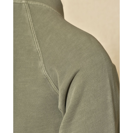 Veste de jogging bi-matière verte Keeling