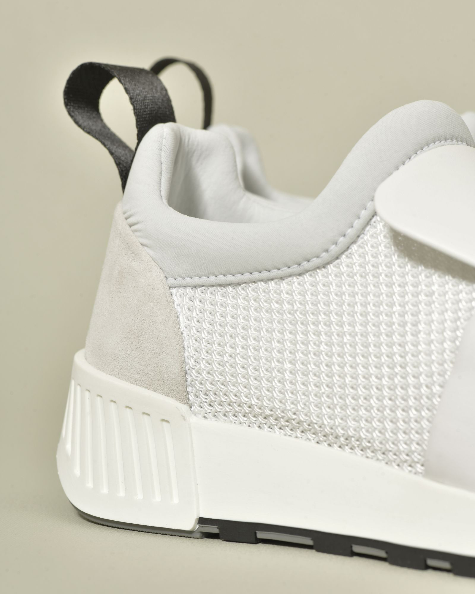 Sneakers en cuir blanc à plateforme légère Sergio Rossi