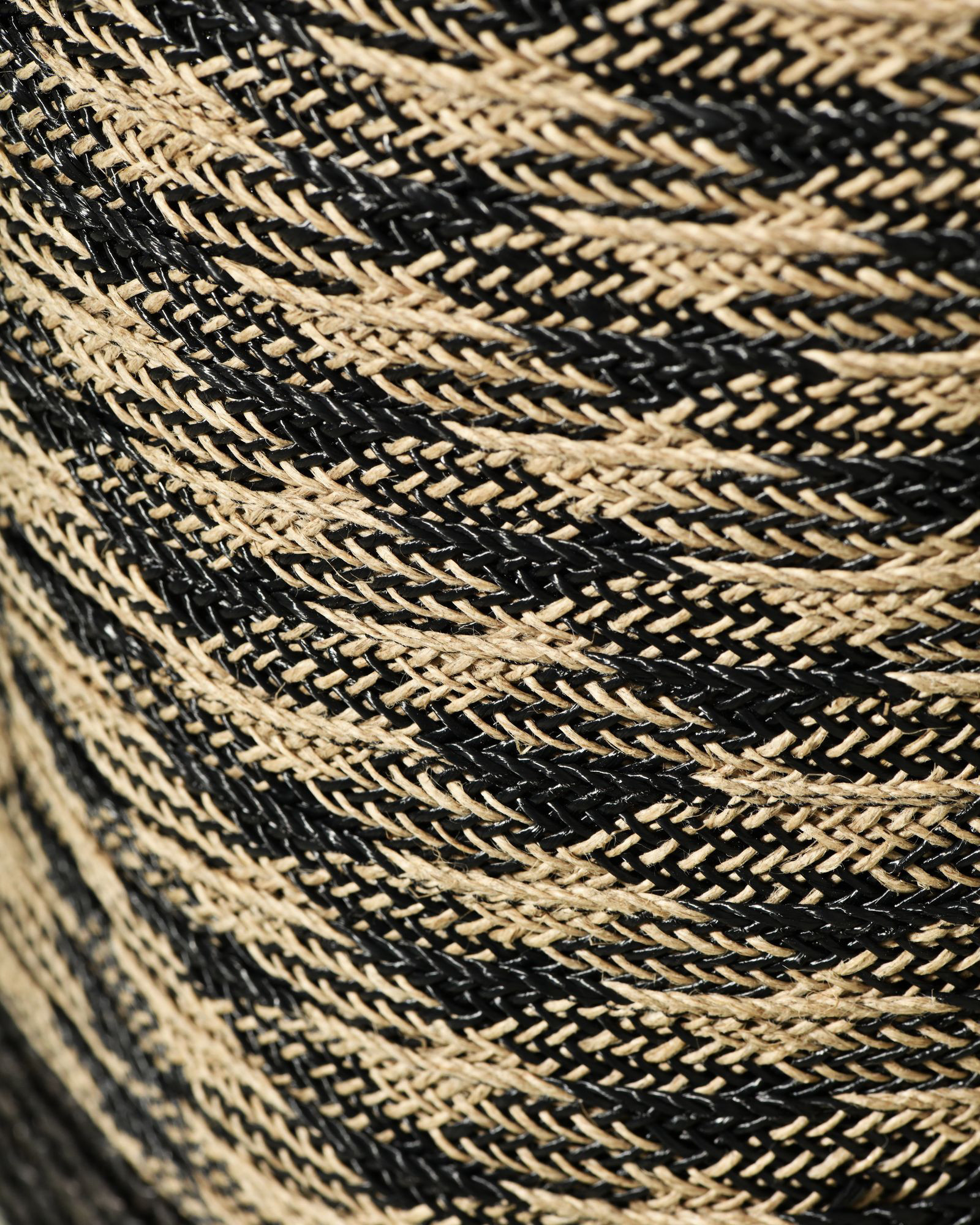 Sac cabas bicolore en fibres tressées Caterina Bertini
