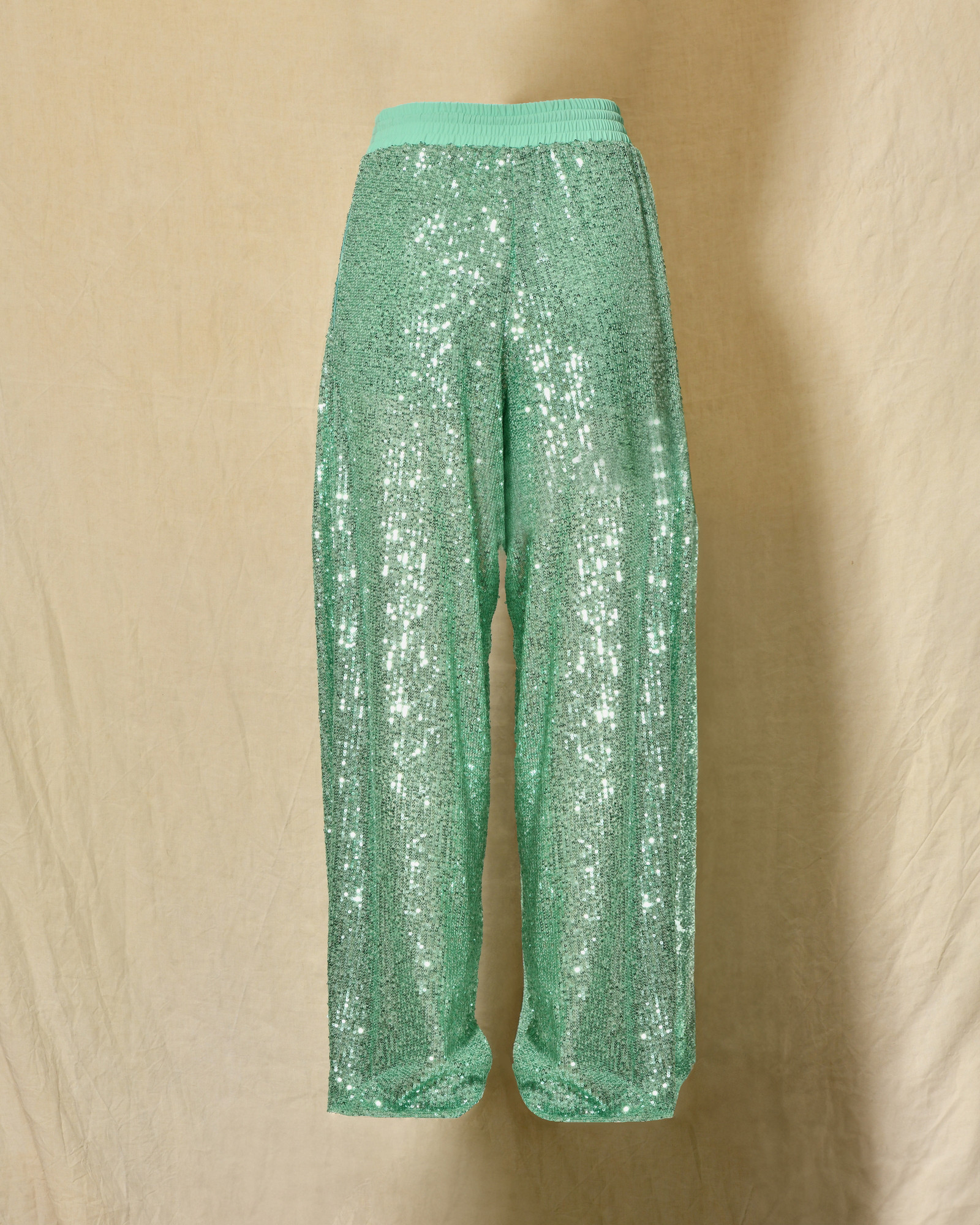 Pantalon à sequins vert Clips