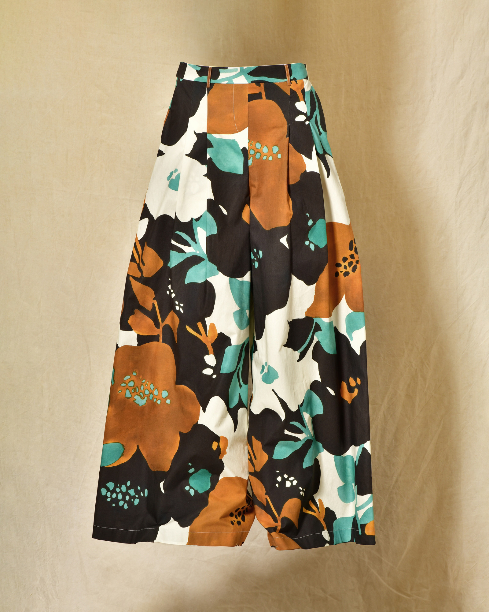 Pantalon large à imprimé florale Lady Cotton