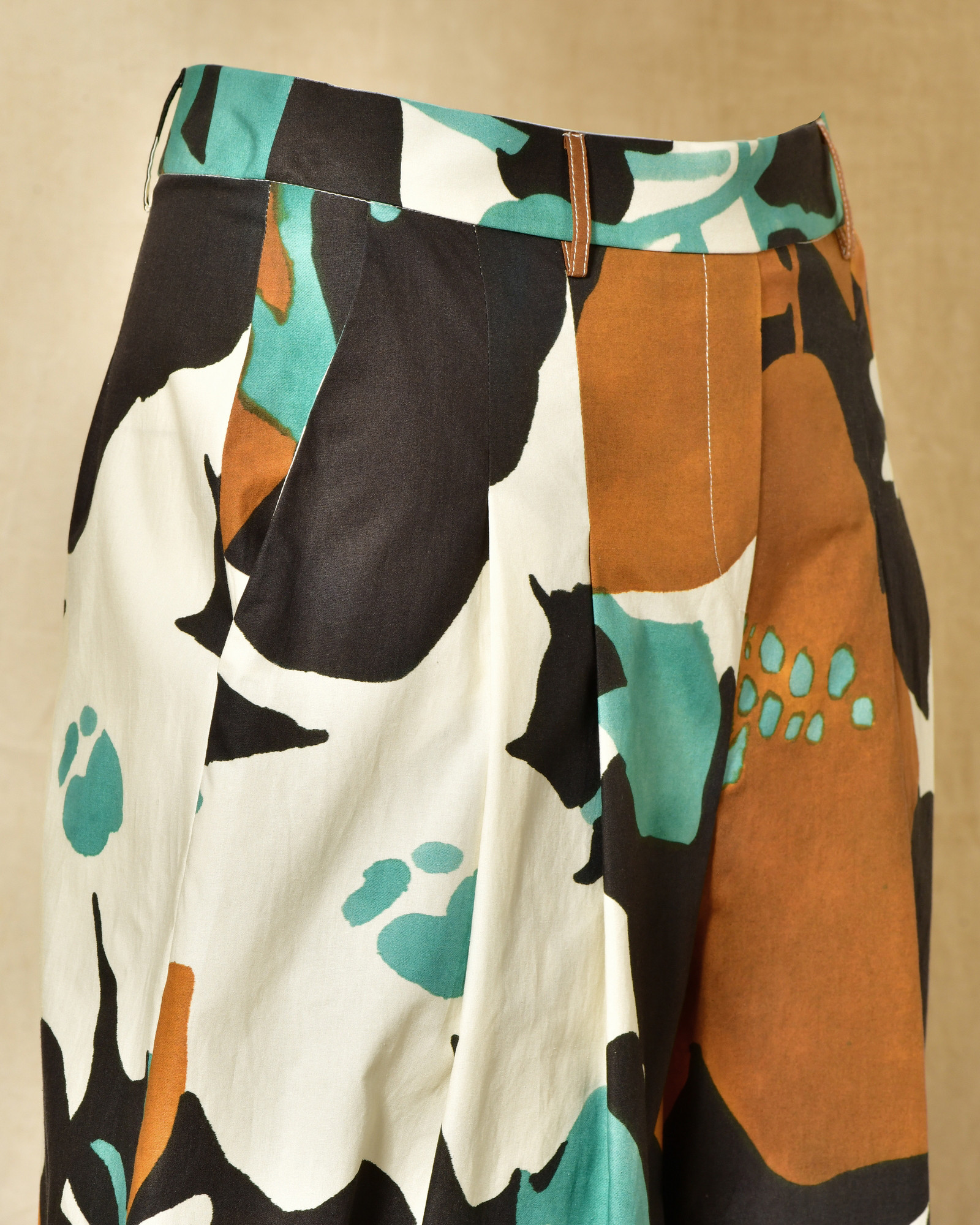 Pantalon large à imprimé florale Lady Cotton