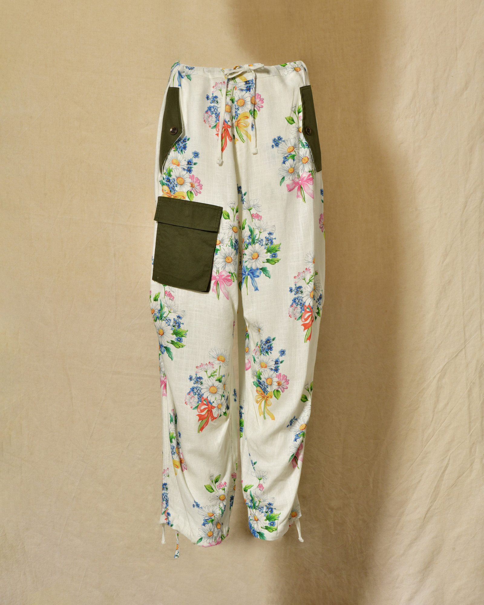 Pantalon en lin à imprimés floraux Front Street