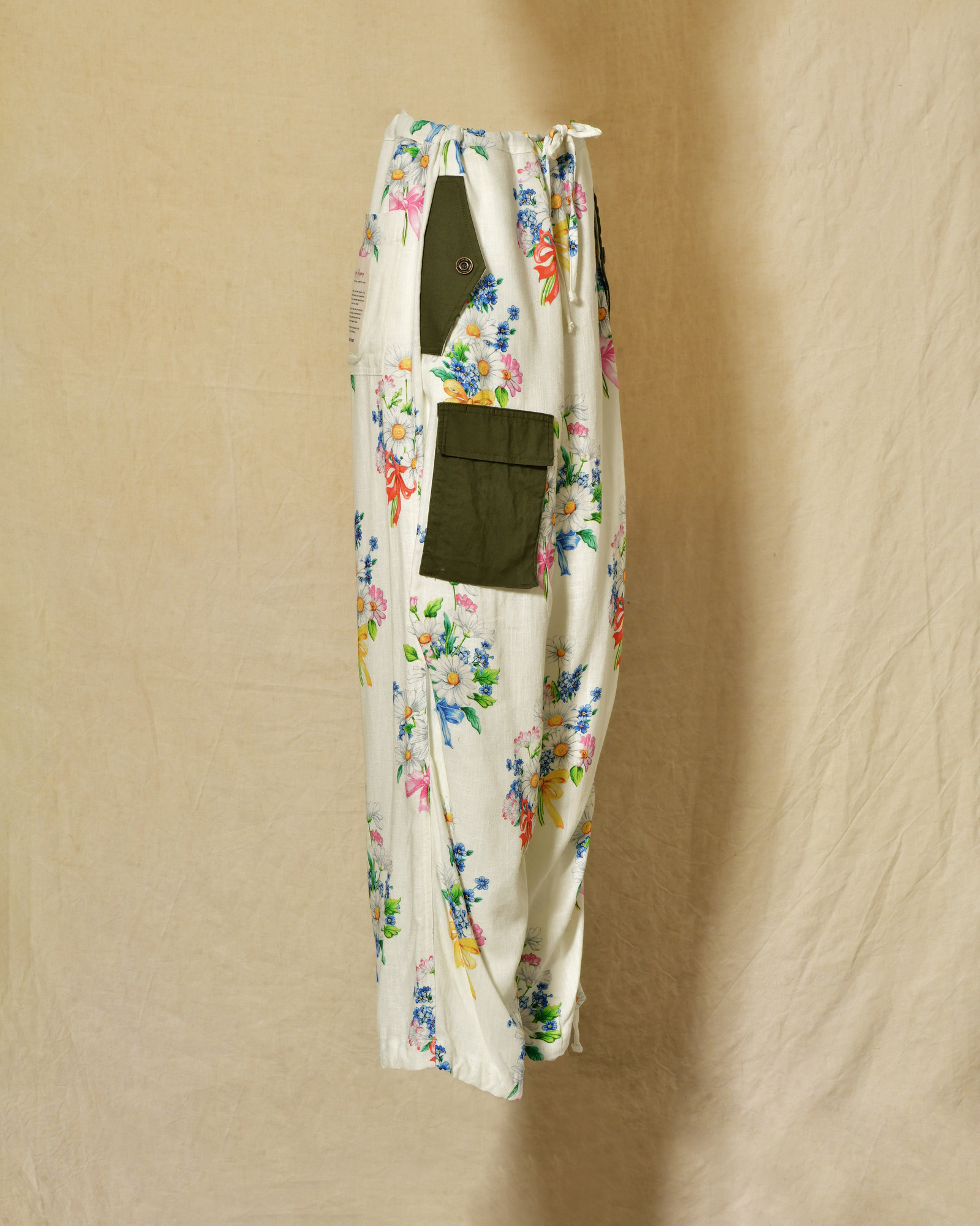 Pantalon en lin à imprimés floraux Front Street
