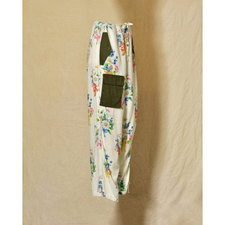 Pantalon en lin à imprimés floraux Front Street