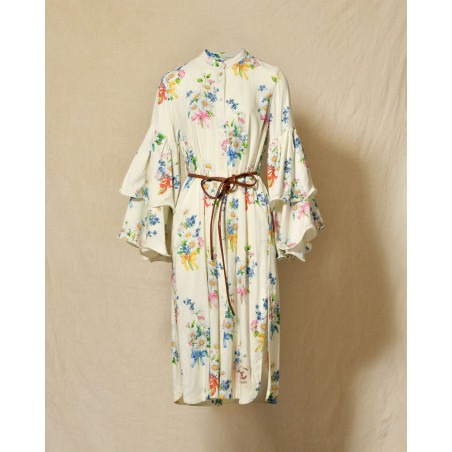 Robe en lin à imprimés floraux Front Street