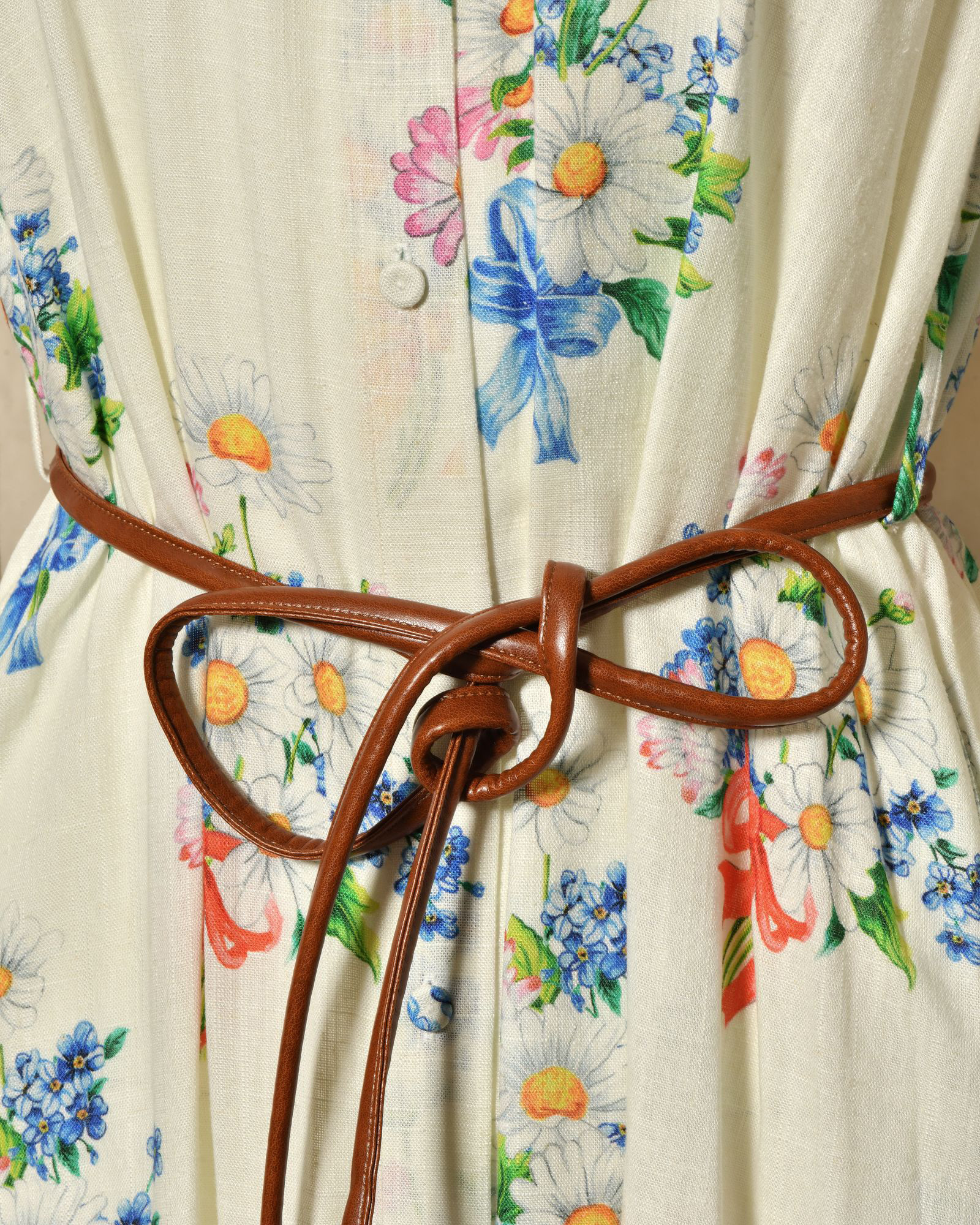 Robe en lin à imprimés floraux Front Street