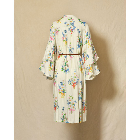 Robe en lin à imprimés floraux Front Street