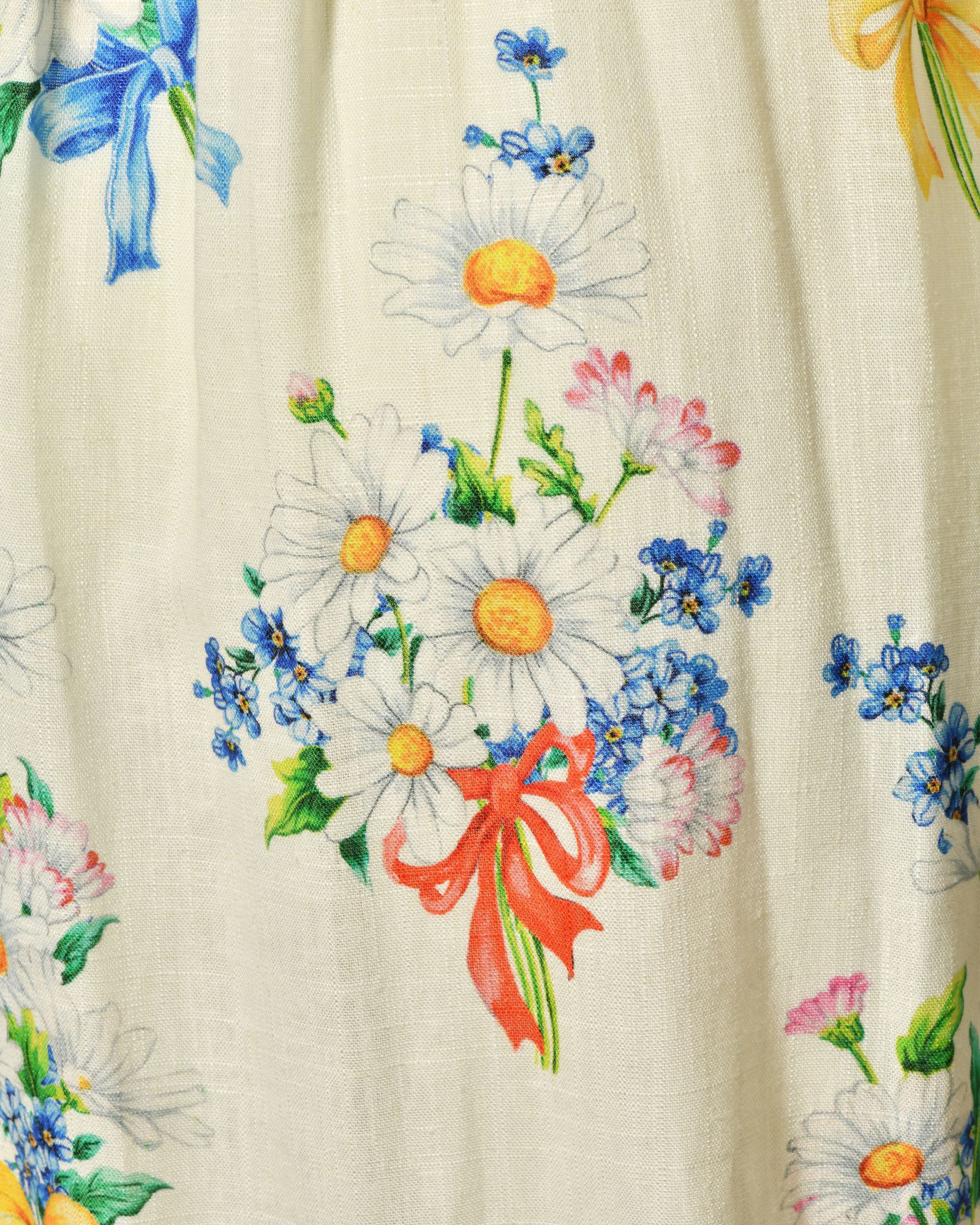 Robe en lin à imprimés floraux Front Street