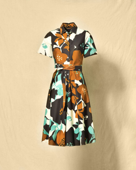 Robe chemise à imprimé florale Lady Cotton