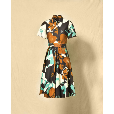 Robe chemise à imprimé florale Lady Cotton