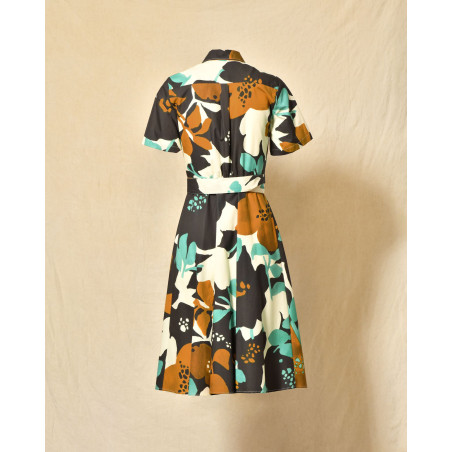 Robe chemise à imprimé florale Lady Cotton